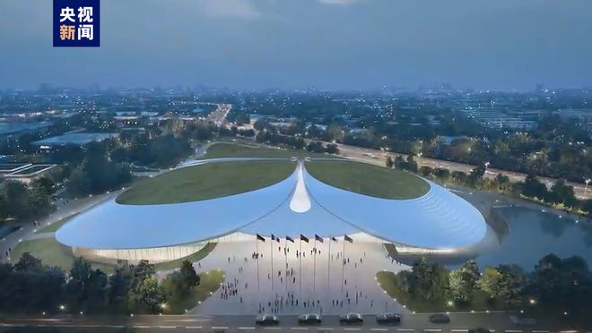 中关村论坛永久会址工程钢结构封开云体育 kaiyun.com 官网入口顶 巨型“三叶草”8月底将亮相(图2) 中关村论坛永久会址工程钢结构封开云体育 kaiyun.com 官网入口顶 巨型“三叶草”8月底将亮相(图2)