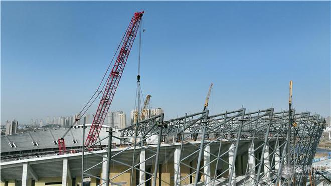 开云 开云体育滨州“鸟巢”主体钢结构已完成施工 预计今年10月底前交付使用(图5)