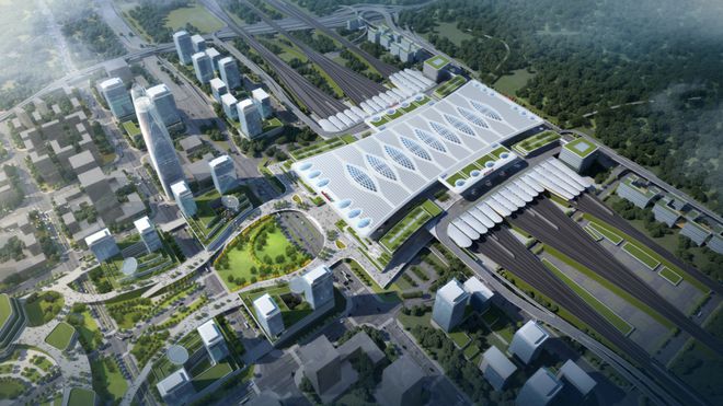 开云 开云体育恭喜！全国在建最大特等站“重庆东站”提前四个月封顶！(图1)