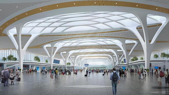 开云 开云体育恭喜！全国在建最大特等站“重庆东站”提前四个月封顶！(图2)