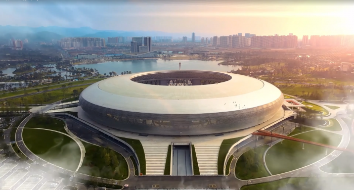 探馆东安湖开云 开云体育官网体育公园感受智慧建造魅力(图1)