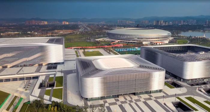 探馆东安湖开云 开云体育官网体育公园感受智慧建造魅力(图2)