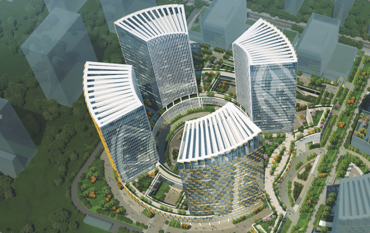 中冶钢构承建的保定电谷中心钢结构开云体育 开云平台工程开工(图1)