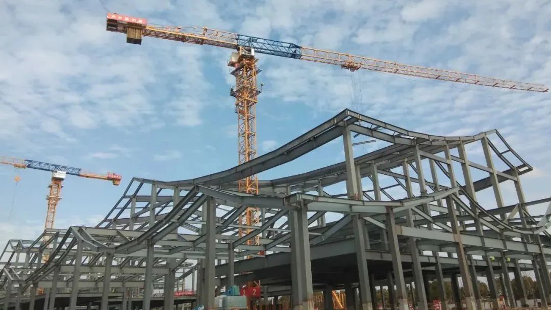 开云APP 开云官网入口新节点！浙东运河文化园钢结构工程整体完工(图2)