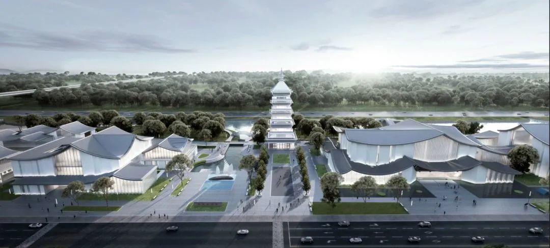 开云APP 开云官网入口新节点！浙东运河文化园钢结构工程整体完工(图4)