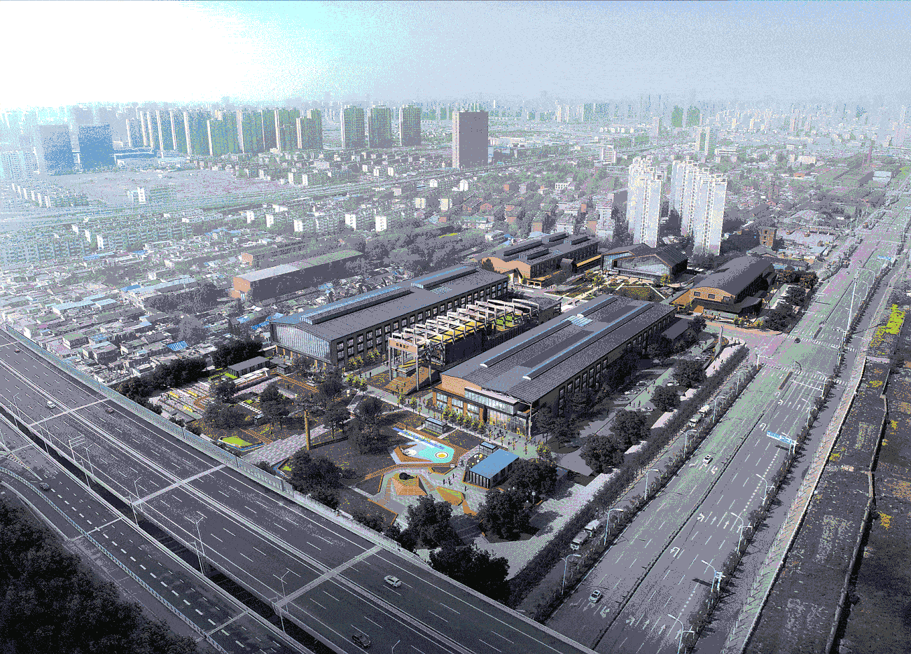 【亮眼设计】宝地合肥钢铁五厂改造项目效果Kaiyun 开云图(图3)