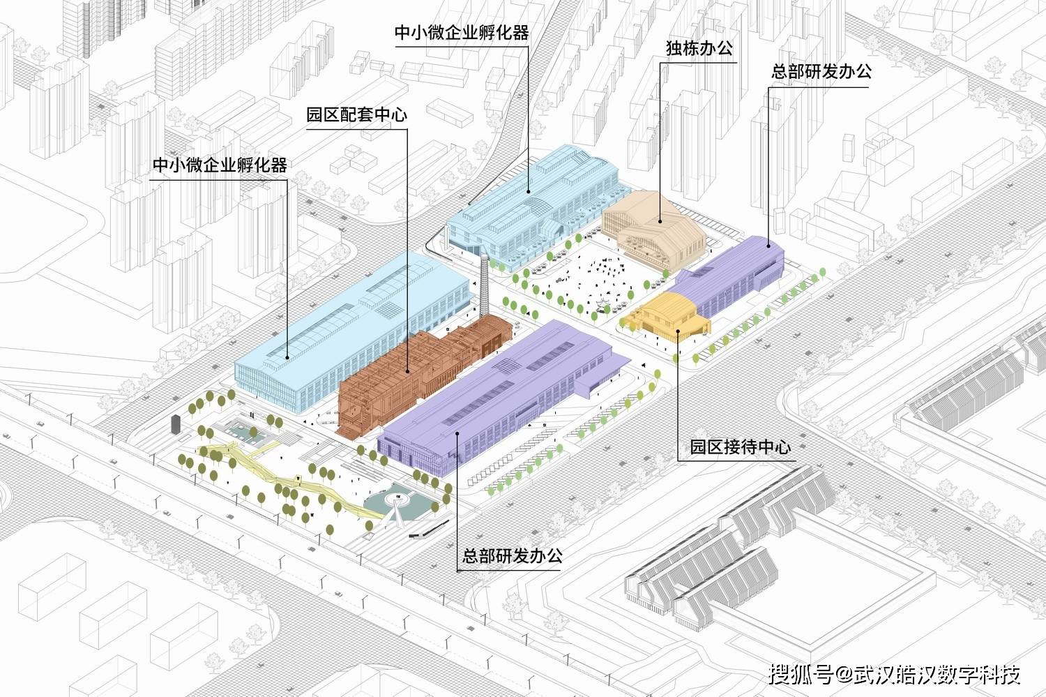 【亮眼设计】宝地合肥钢铁五厂改造项目效果Kaiyun 开云图(图8)