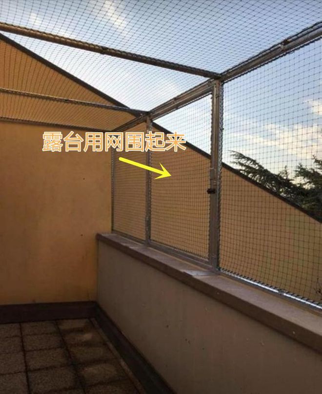 开云体育 开云官网露台不封阳光房朋友家罩一层钢丝网安全防盗物业也不说是违建(图1)