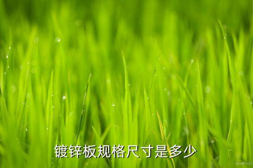 开云体育 开云平台电镀锌板两类镀锌板的国家标准介绍(图2)